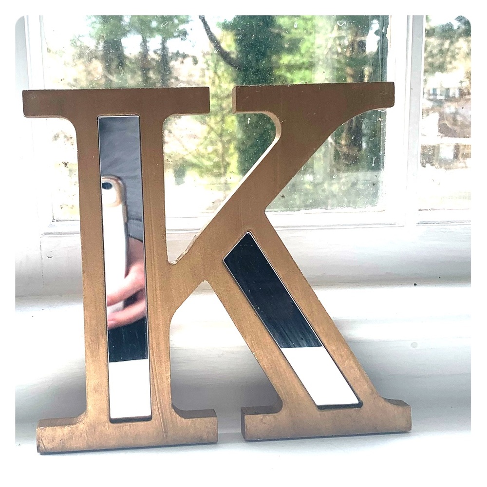 Mirrored Decorative Wall Letter ‘K’